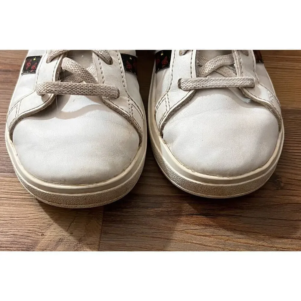 Adidas Grand Court Mickey EL Kid's Size 1.5 Y Shoe White Sneakers